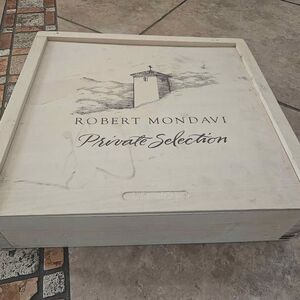 Robert Mondavi Wood Wine Box Private Selection Napa Valley 13"x15"x3"